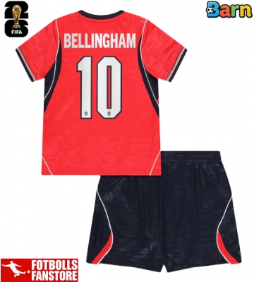 England Jude Bellingham #10 Bortatröja Barn VM 2026 Kortärmad (+ Korta byxor)